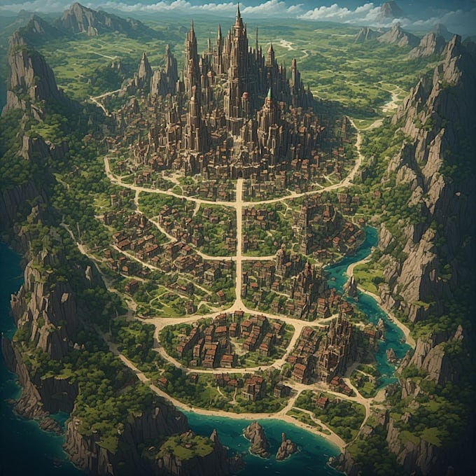 create your fantasy city map