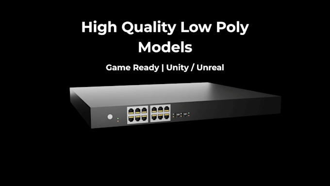 create low poly cybersecurity 3d assets