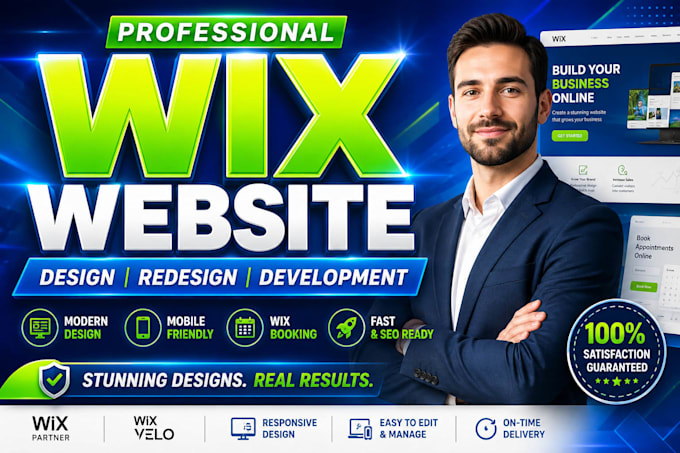 build wix website redesign wix website development wix landing page wix booking