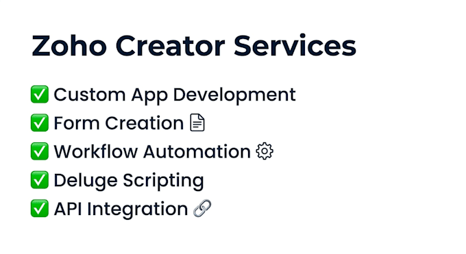 build and customize zoho creator apps and automation