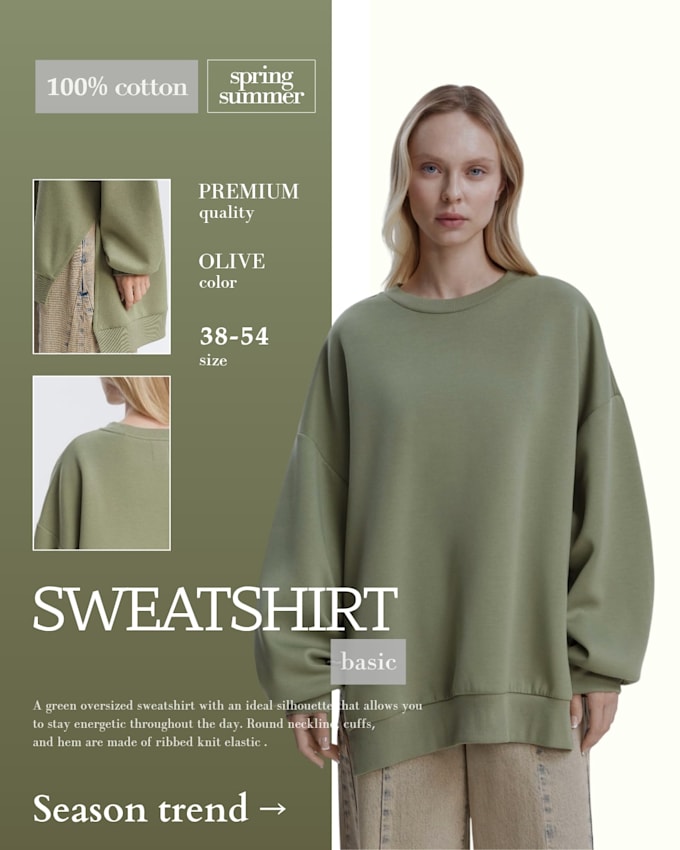create modern product advertising design