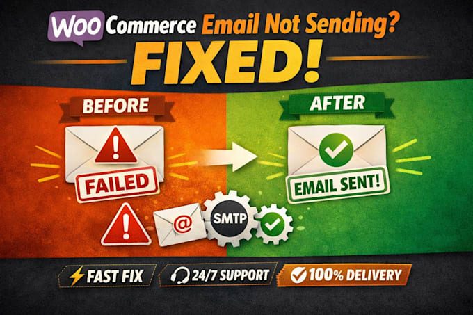fix woocommerce email notification not sending issue fast