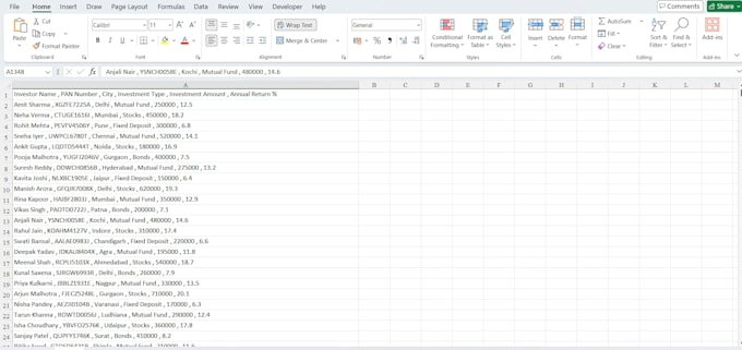 convert pdf in excel neat and clean error free data
