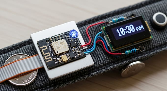 design wearable electronics and esp32 pcb