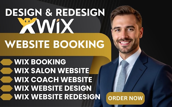 redesign wix booking website salon website coach website