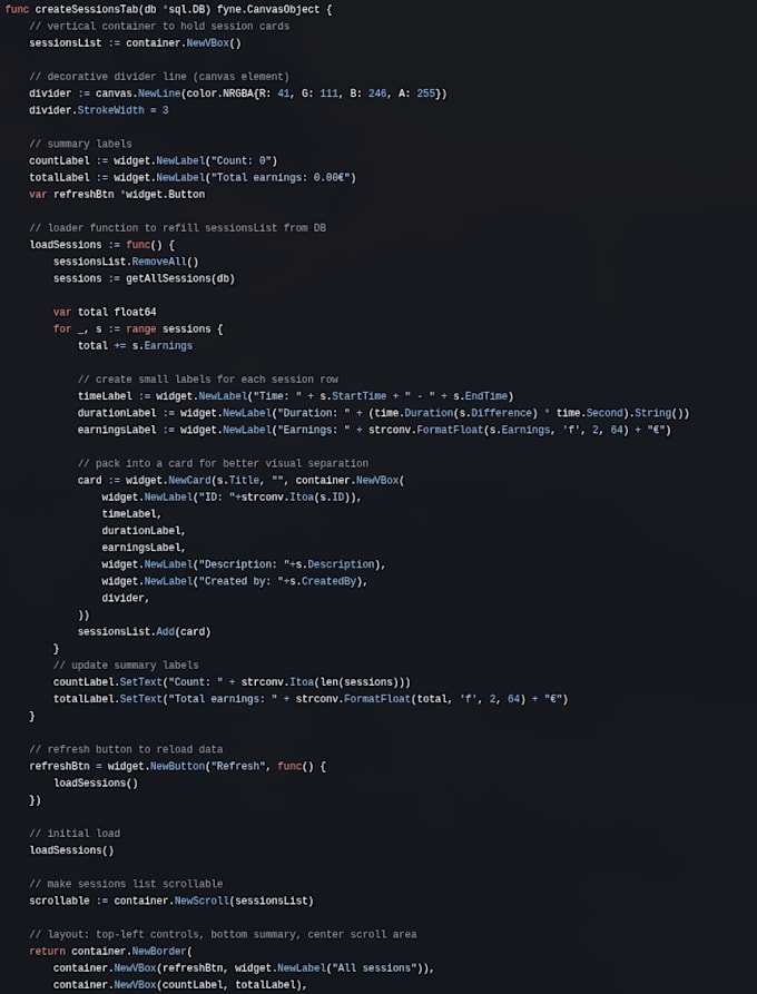 build a rest API backend in go