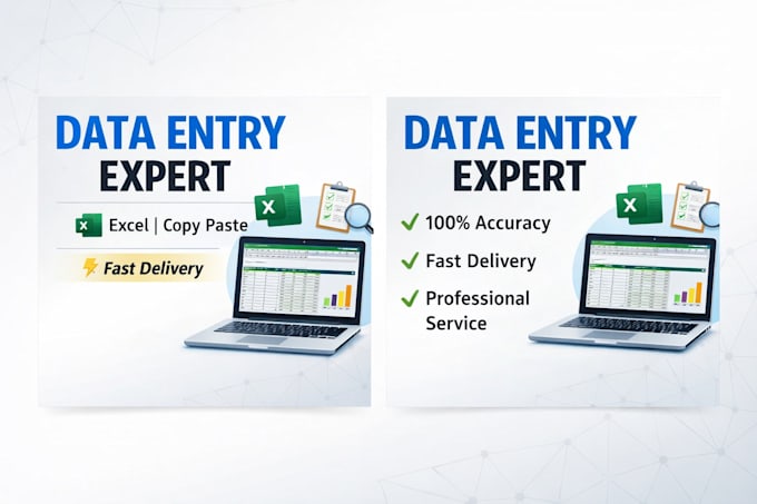 do PDF to excel data entry and copy paste with in 24 hours