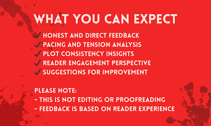 beta read your thriller and give feedback on pacing and plot