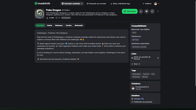 create a custom minecraft modpack for curseforge and modrinth