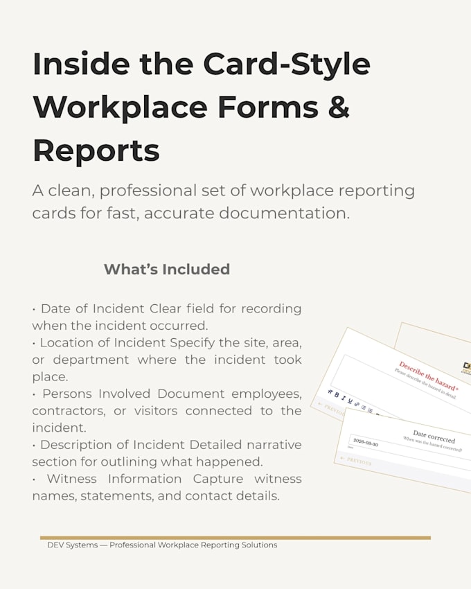 design card style digital workplace forms, templates, and reports
