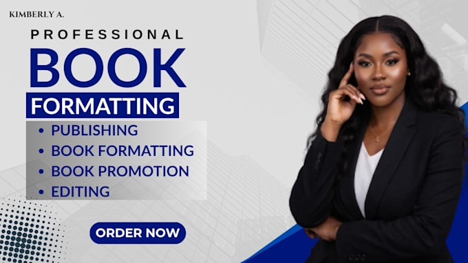 provide expert book formatting and layout design for amazon KDP publishing