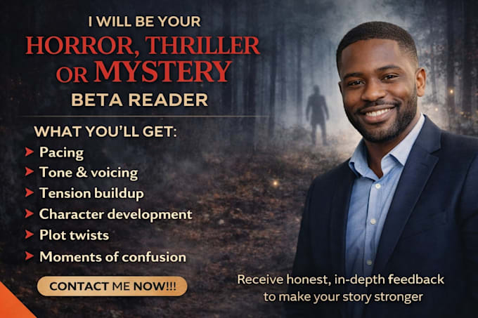 be your horror, thriller or mystery beta reader