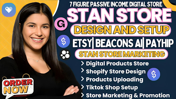 setup stan store digital product, stan store marketing, stan store design