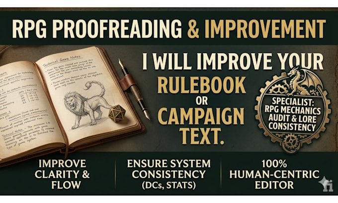 proofread and improve your rpg rulebook or campaign text