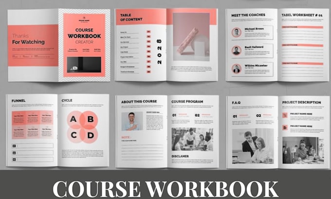 Design editable canva educational training guide, manual and course ...