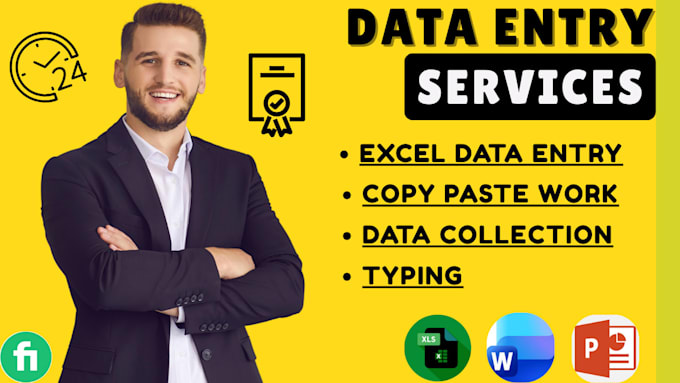 be your virtual assistant for data entry, typing, copy paste and web research