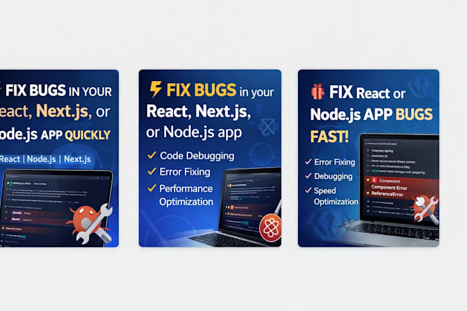 fix bugs in your react or node app