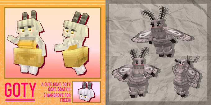 do modded, yes steve, and figura models for minecraft
