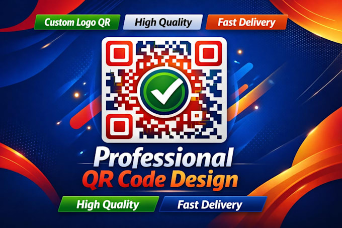 create a professional logo qr code design