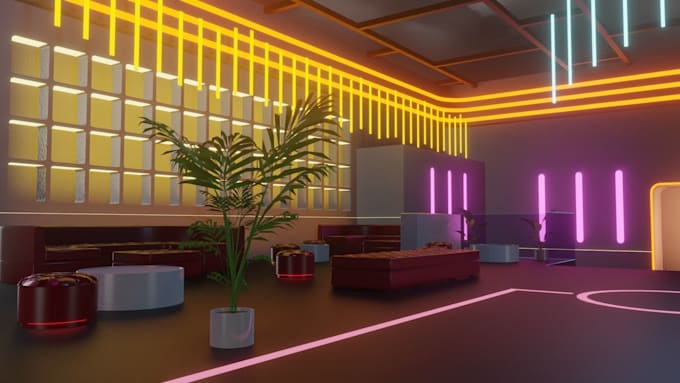 create 3d environment for VR, metaverse worlds, vrchat world