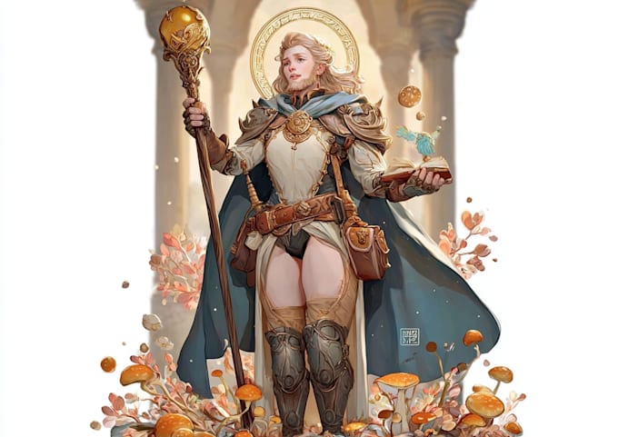 draw custom fantasy characters in full color