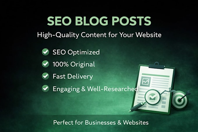 write SEO articles for your website growth