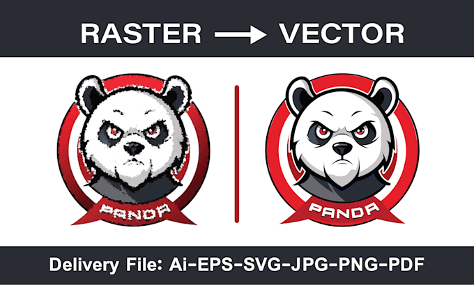 manual vector tracing, logo redraw, raster to vector, image to vector