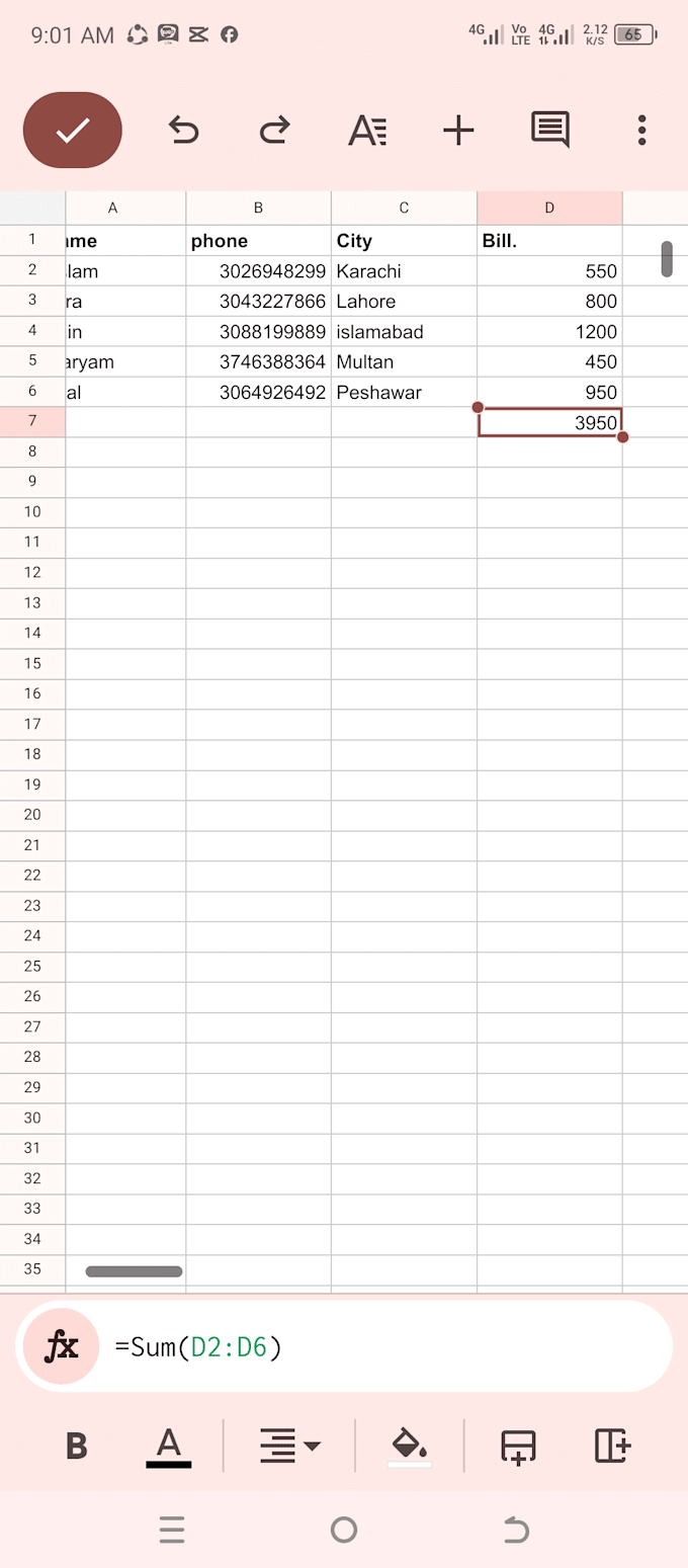 data entry and google sheets