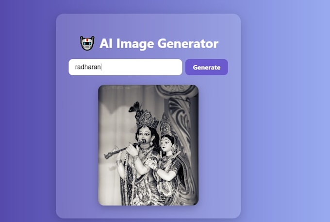 ai image generator website using react and openai