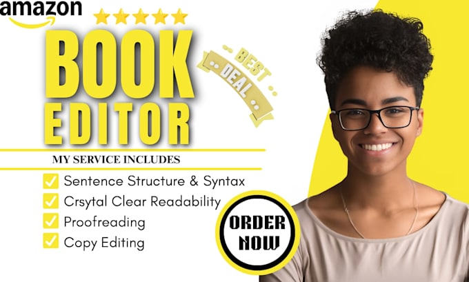 copy edit and line edit your fiction manuscript to kindle publishing standard