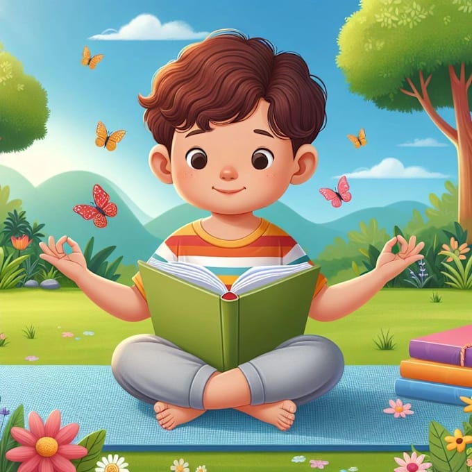 make 2d children book illustration