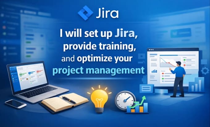 set up jira, provide training, and optimize your project management