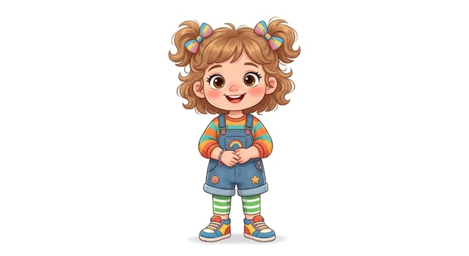 create kids storybook illustrations and characters