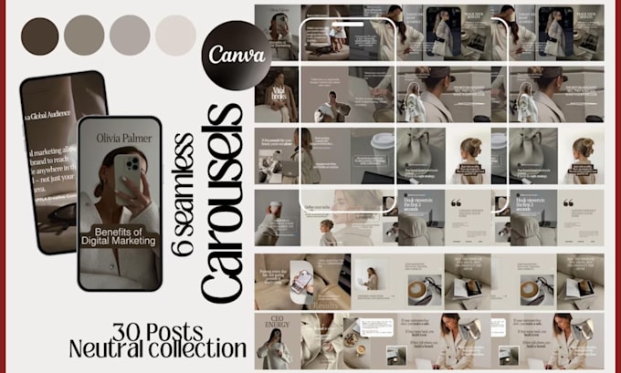 Design editable canva instagram posts and carousel templates for your ...