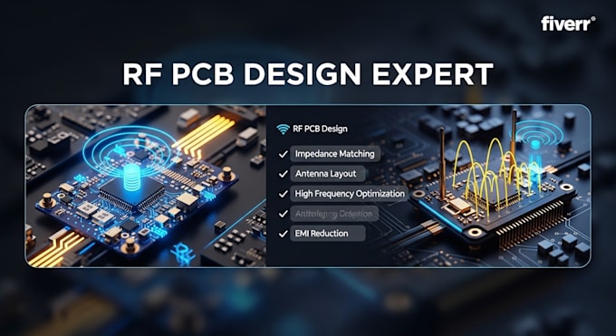 rf pcb layout for antenna, impedance matching, rf signal, microstrip, wireless