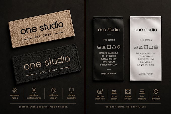 design premium clothing labels, hang tags and woven labels