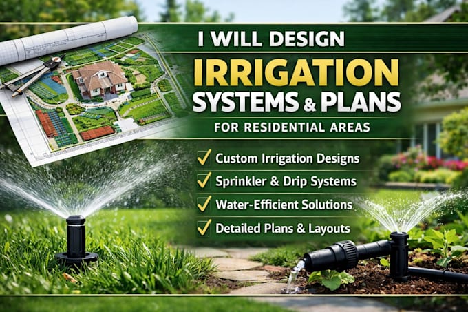 design irrigation systems and plans for residential areas