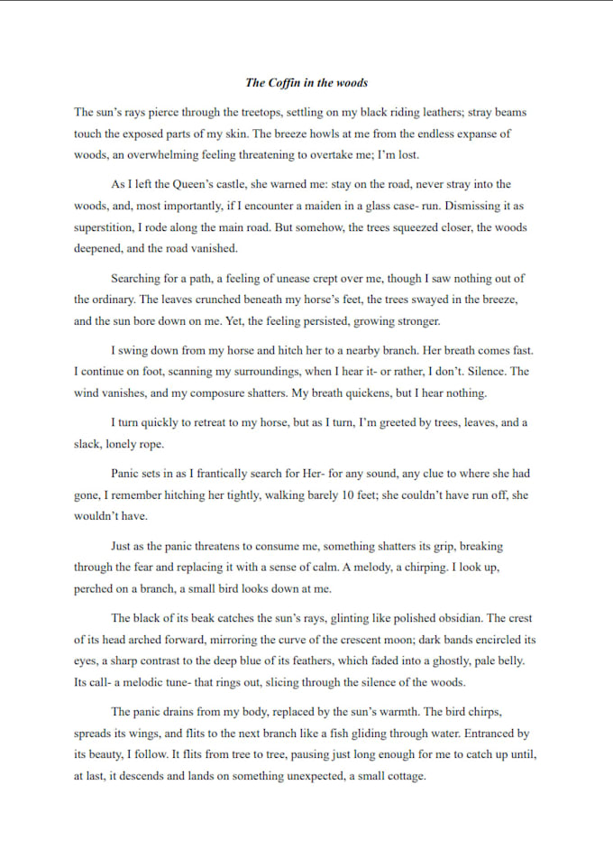 create a short story concept for you