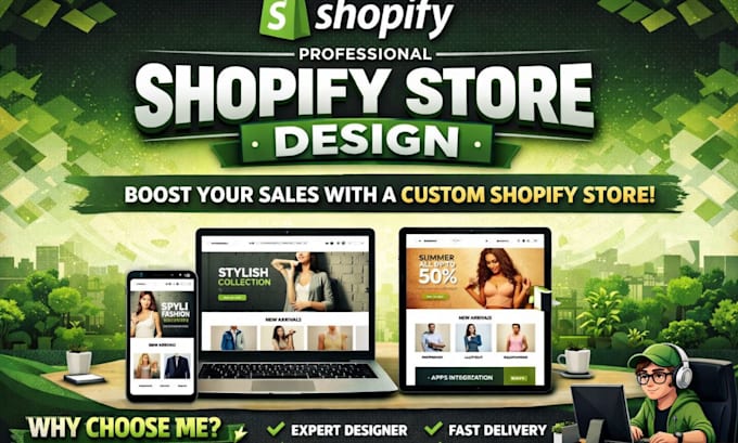 design and redesign a modern shopify store