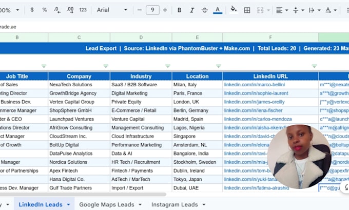 automations using make com phantombuster lead generation linkedin google maps ig