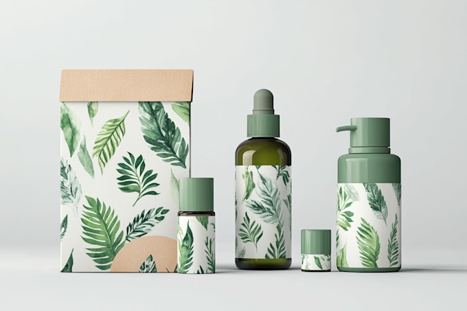 create modern product packaging design and custom box design