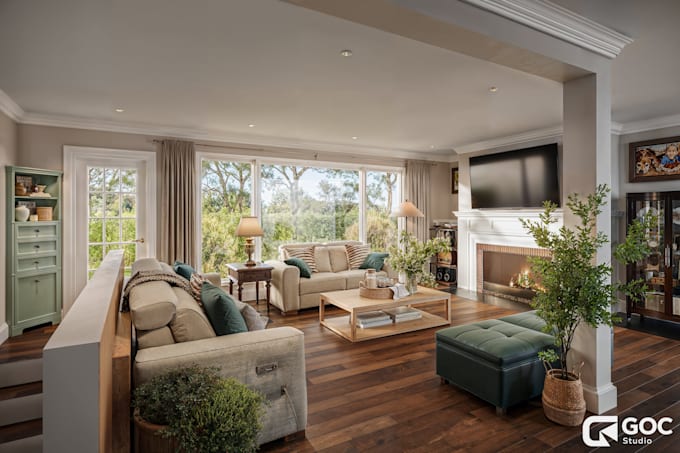 make 3d interior design and 3d rendering with 3ds max