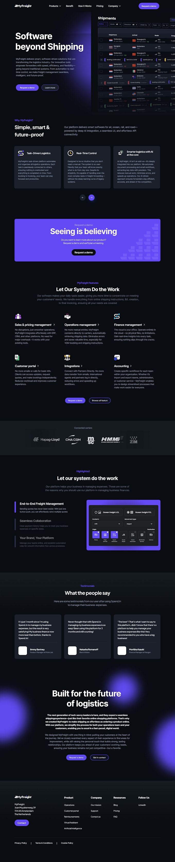design and develop a high converting ai saas landing page