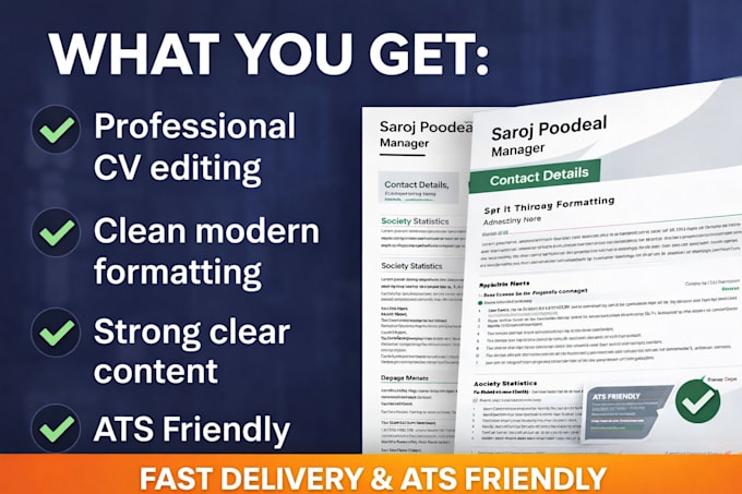 write, edit and improve your CV or resume professionally