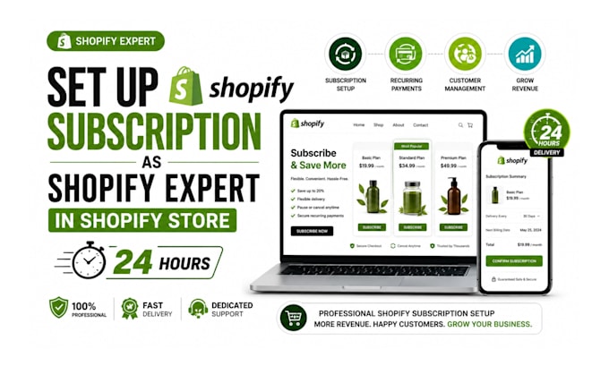 setup shopify subscription app membership shopify store subscription box website
