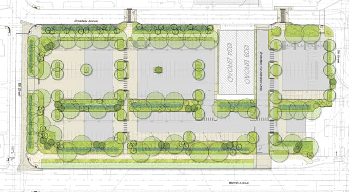 illustrate plot, plat, rv parking, site, property map design