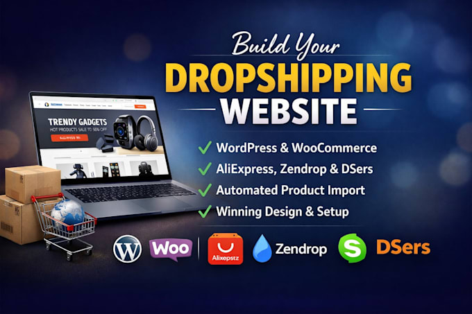 create wordpress woocommerce syncee aliexpress zendrop dser dropshipping website