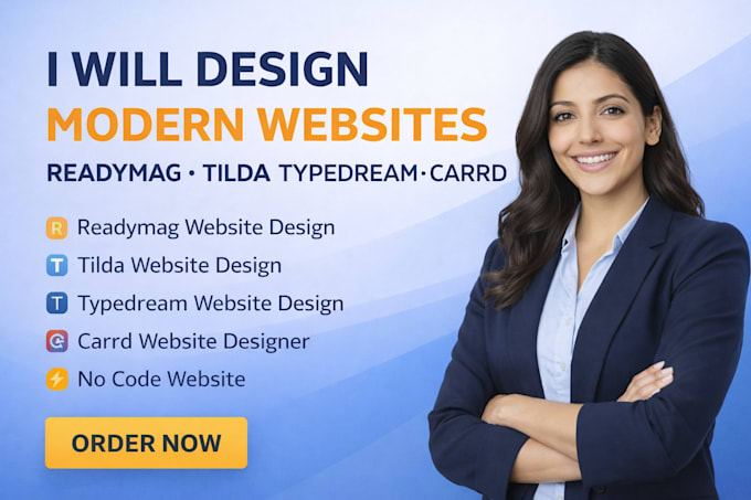 design readymag website tilda typedream carrd
