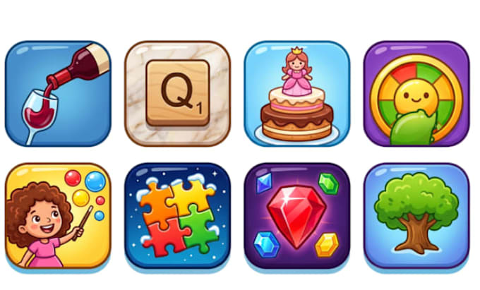 design modern app icon logo for ios and android