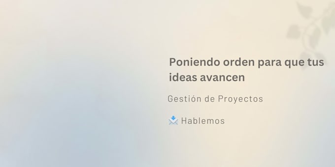 be your operations and project manager
